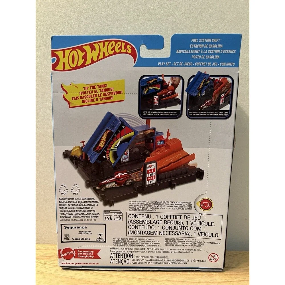 Hot Wheels City Fuel Station Shift Track Playset NEW